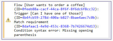 condition syntax error 2
