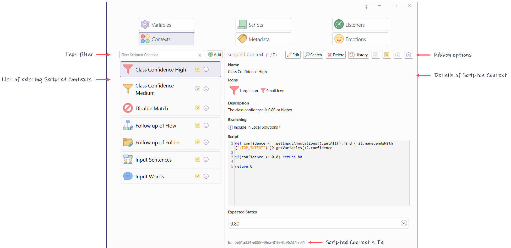 View of Global Scripted Contexts