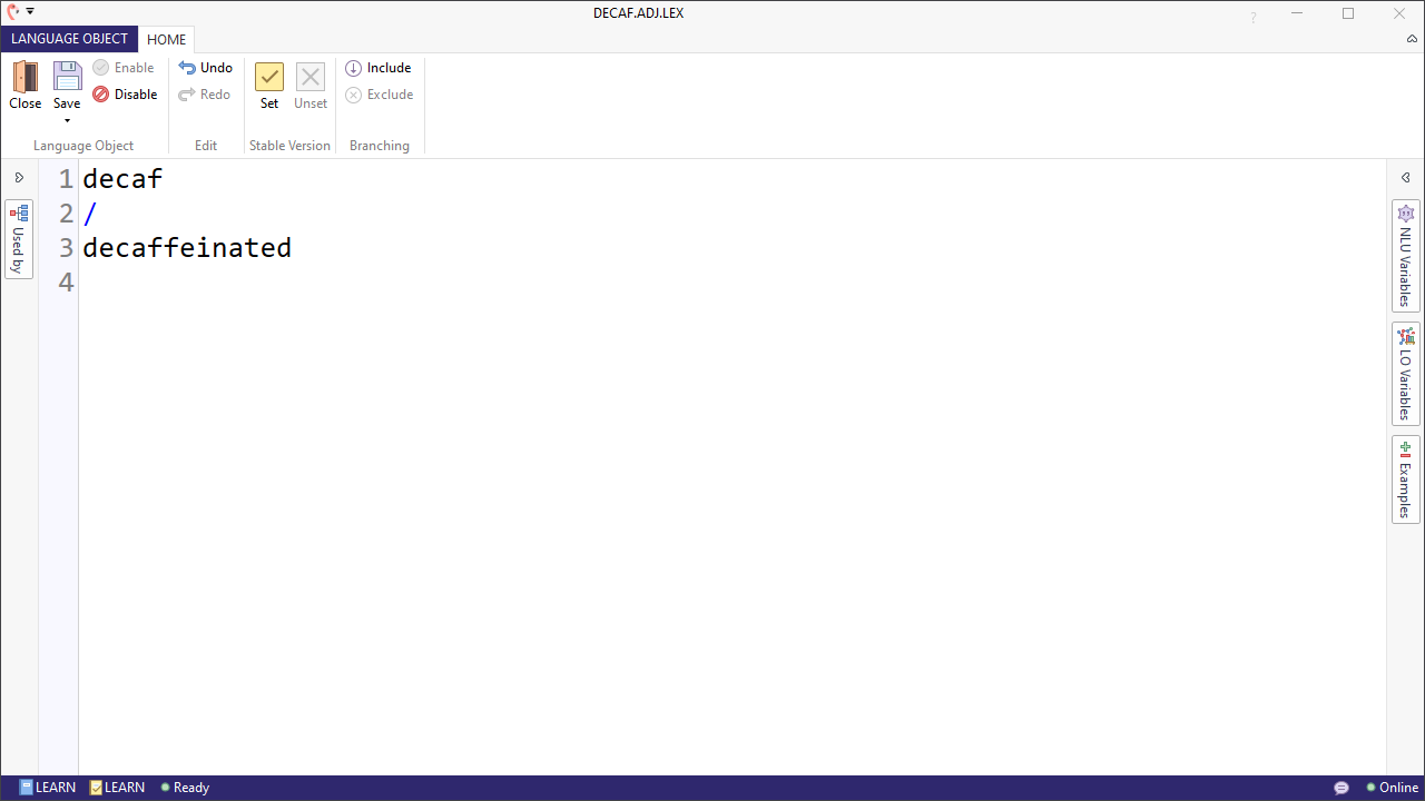 simple language object desktop