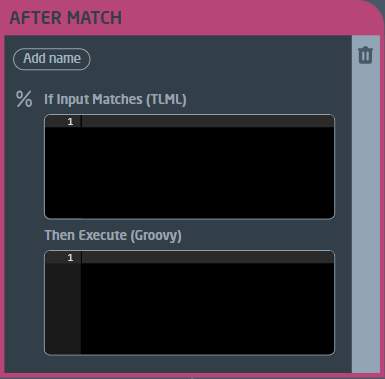 web node listener after match
